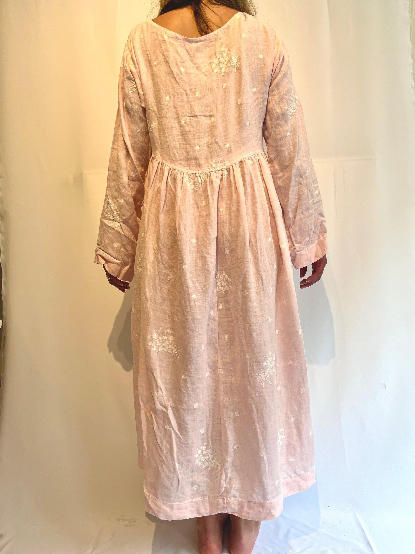 Pink Linen Dress