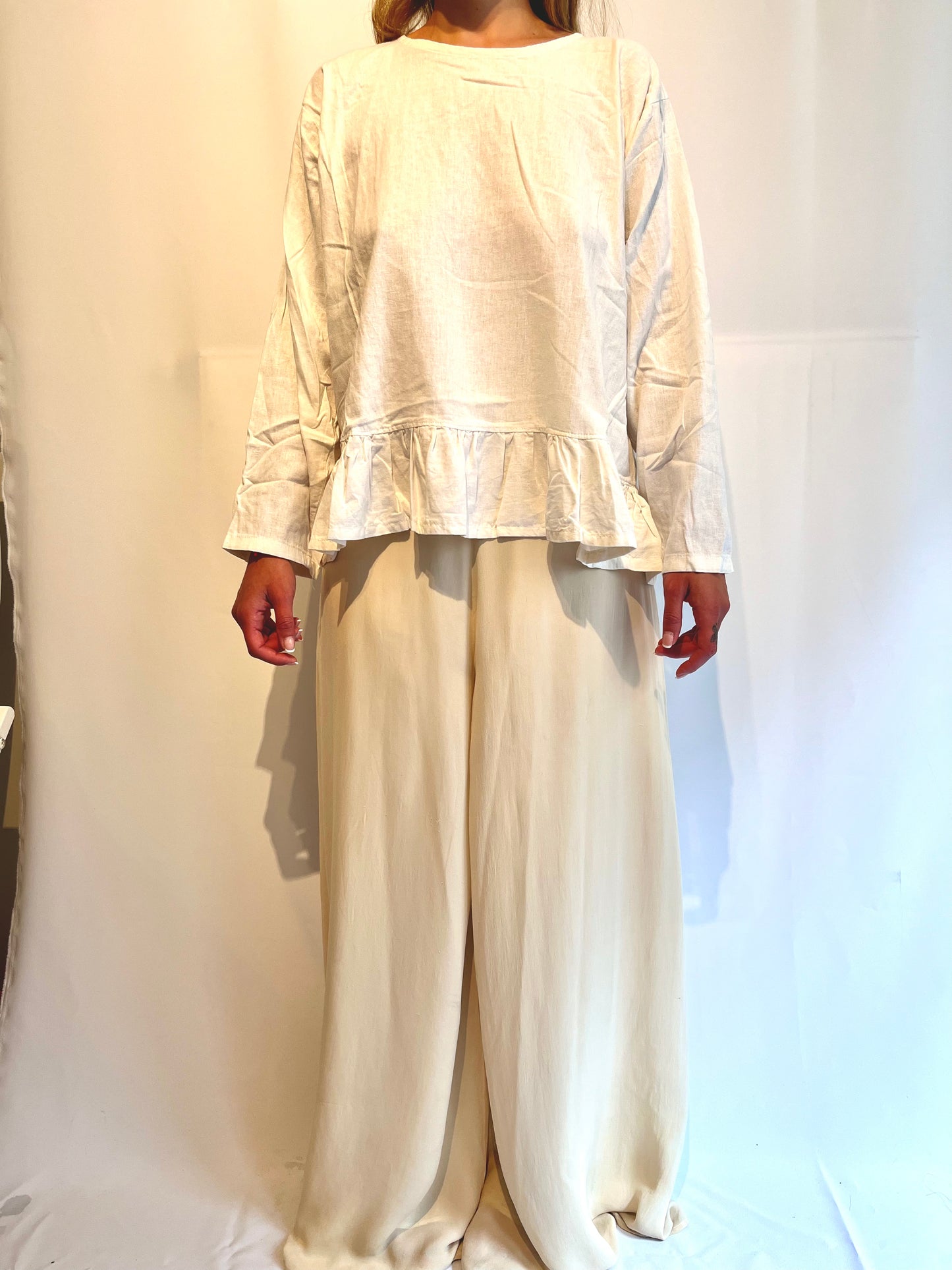 Handmade Linen Off-White Shirt